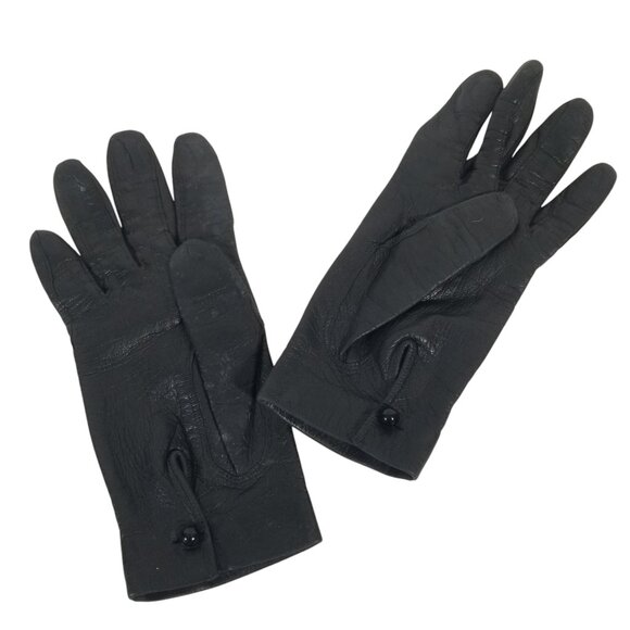 Vintage Leather Gloves by Historic Fownes Brothers Silk-Lined Wrist Length Small - Picture 9 of 10